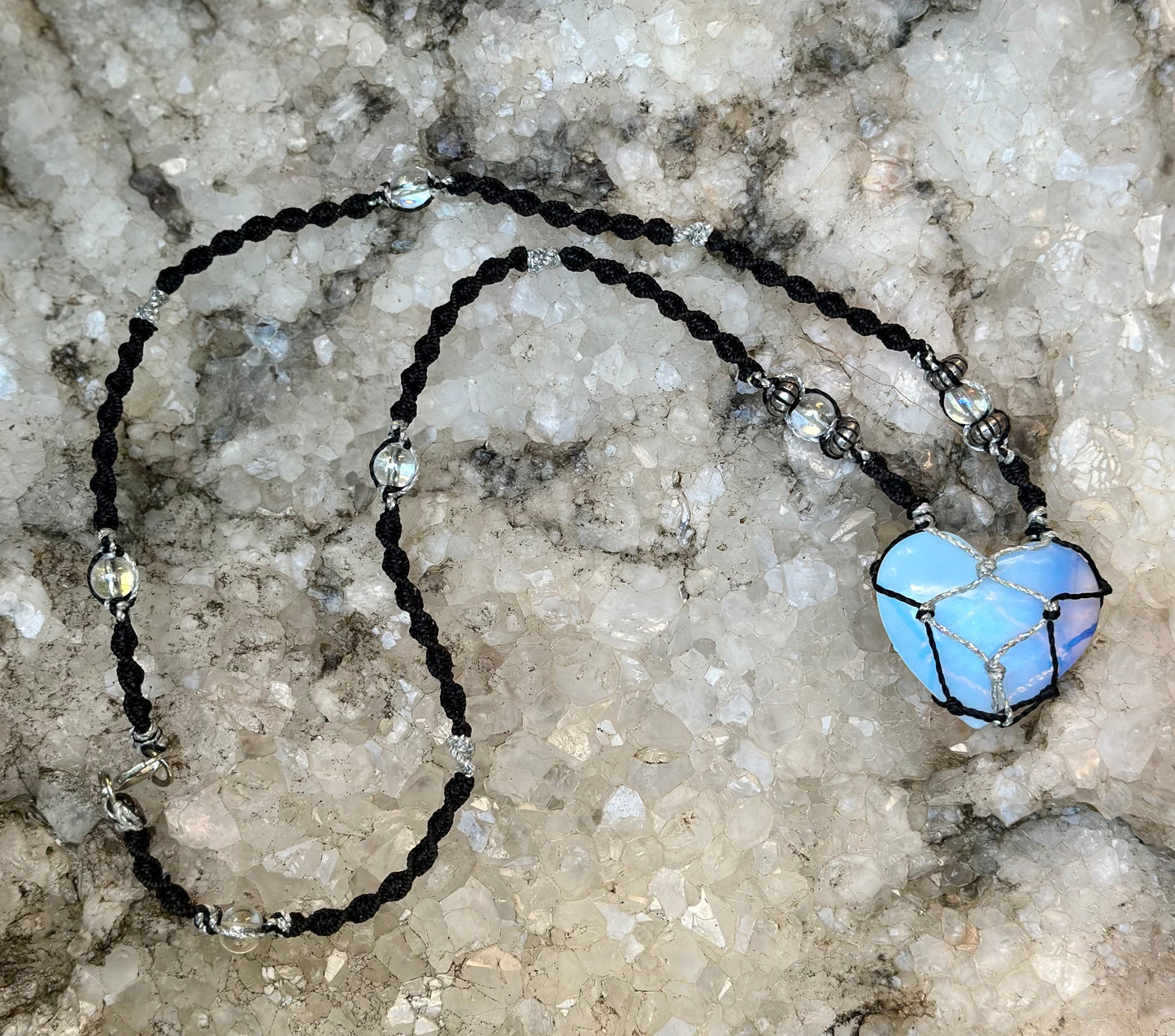 Opalite Basket Necklace