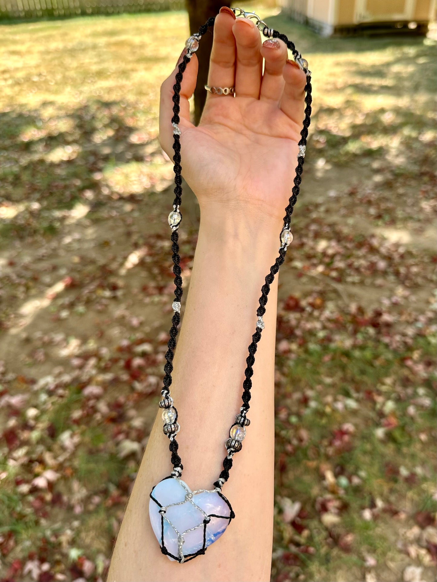 Opalite Basket Necklace